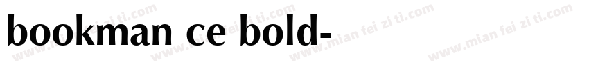 bookman ce bold字体转换
